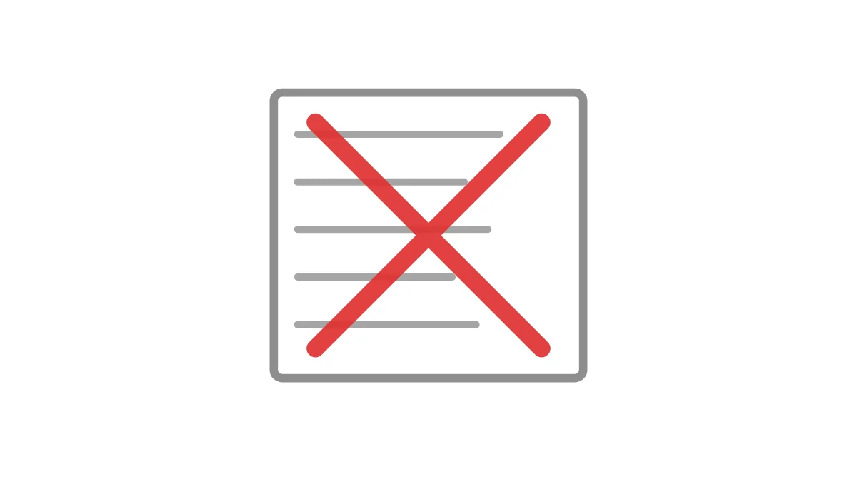 Uma varinha magica sobre uma lista de prompts, com a lista riscada.